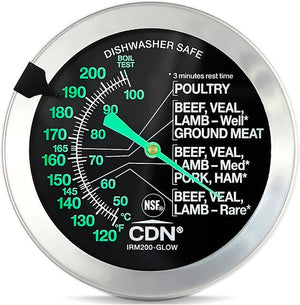 CDN - Silver Glow Ovenproof Meat/Poultry Thermometer - IRM200-GLOW