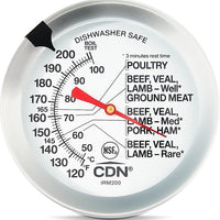 CDN - Silver Ovenproof Meat/Poultry Thermometer - IRM200