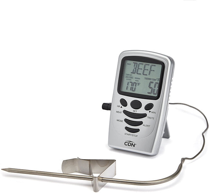 CDN - Silver Programmable Probe Thermometer/Timer - DTP482 - DISCONTINUED