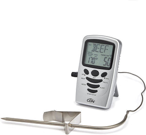 CDN - Silver Programmable Probe Thermometer/Timer - DTP482
