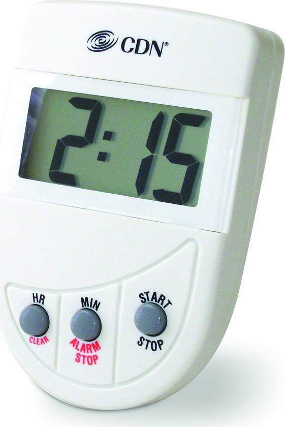 CDN - White 24 Hours Digital Loud Alarm Timer, Pack of 6 - TM4