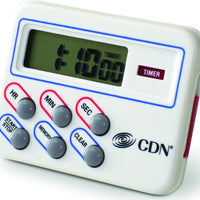CDN - White Multi-Task 24 Hours Digital Timer & Clock, Pack of 6 - TM8