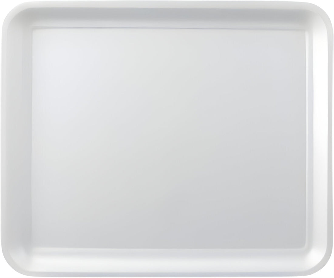 CKF Inc. - 10 x 8 x 0.5", 38/8S White Foam Meat Packaging Trays, 500/Cs - 88136