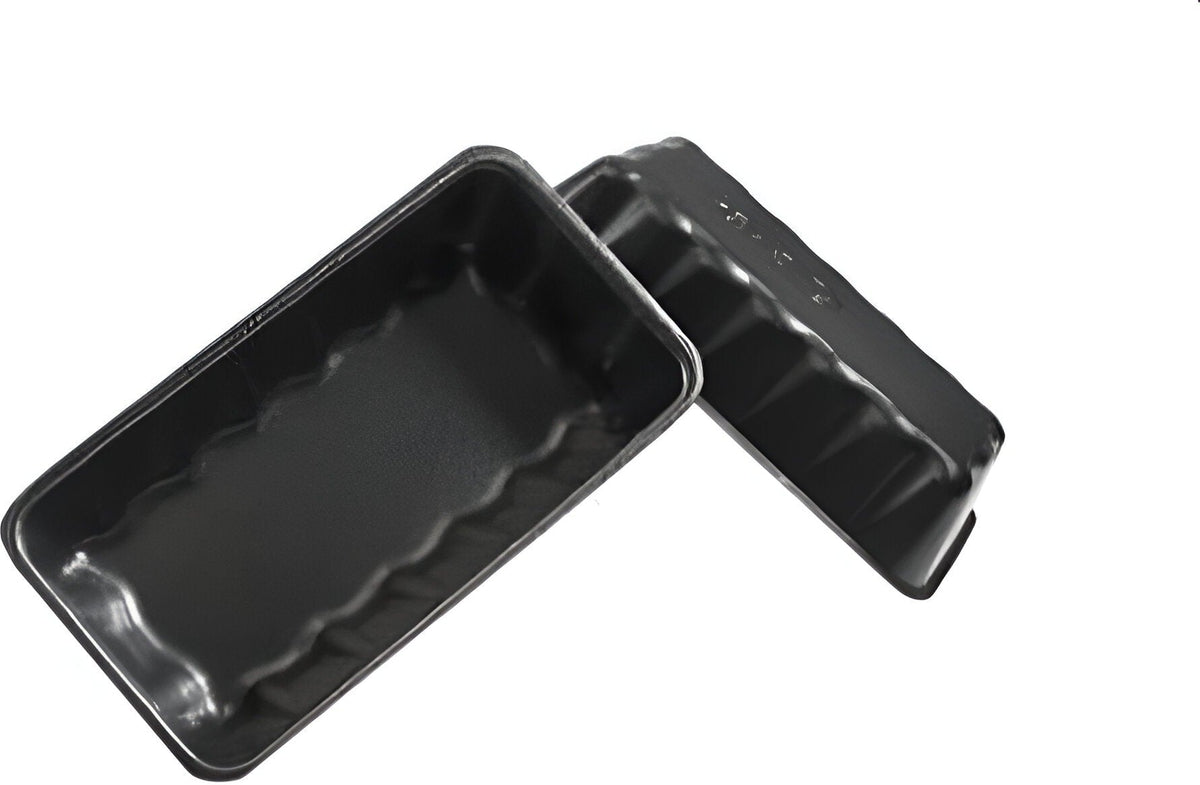 CKF Inc. - 10.38 x 5.63 x 2", 10K Black Foam Tray, 250/Cs - 87847