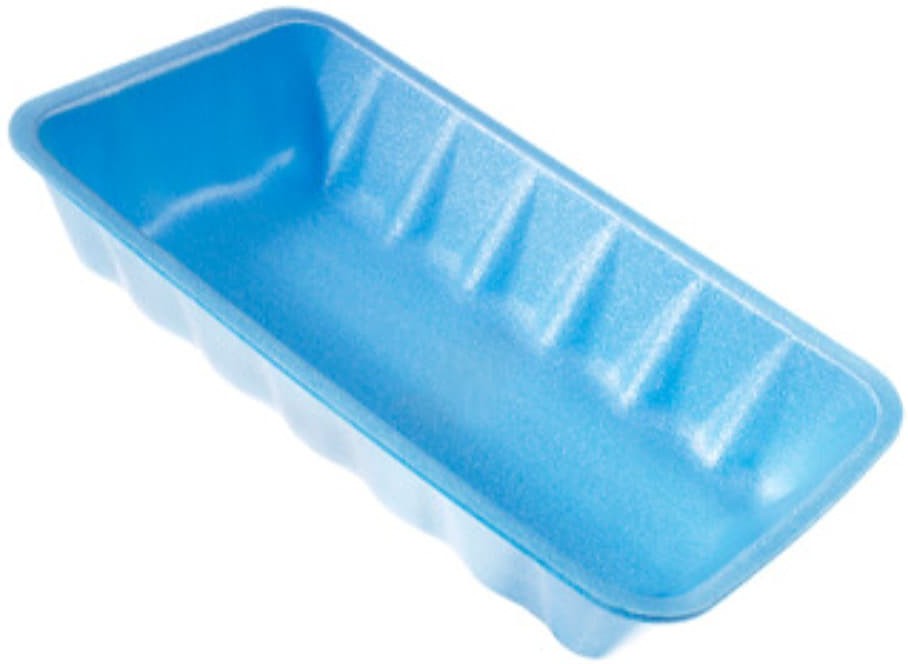 CKF Inc. - 10.38" x 5.63" x 2" Blue Foam 10K Tray, 250/Cs - 88046