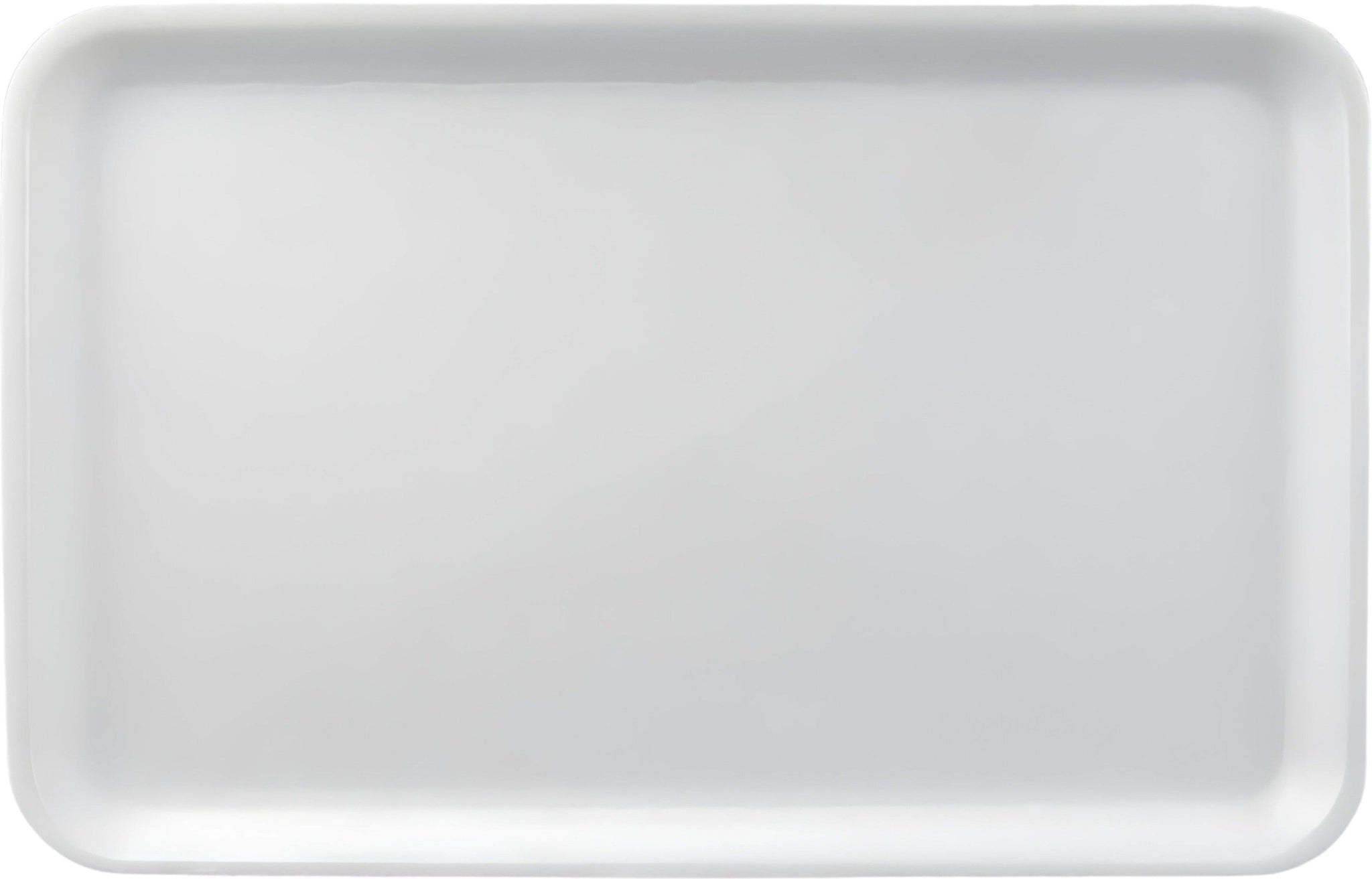 CKF Inc. - 11.75" x 7.5" x 0.75" White Foam 16S Tray, 250/Cs - 88116 (Special Order Item)