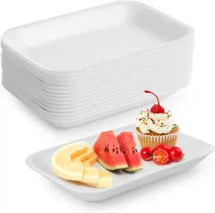 CKF Inc. - 14 6" x 6" x 0.9", 14 Foam Meat Packaging Tray, 500/Cs - 88114