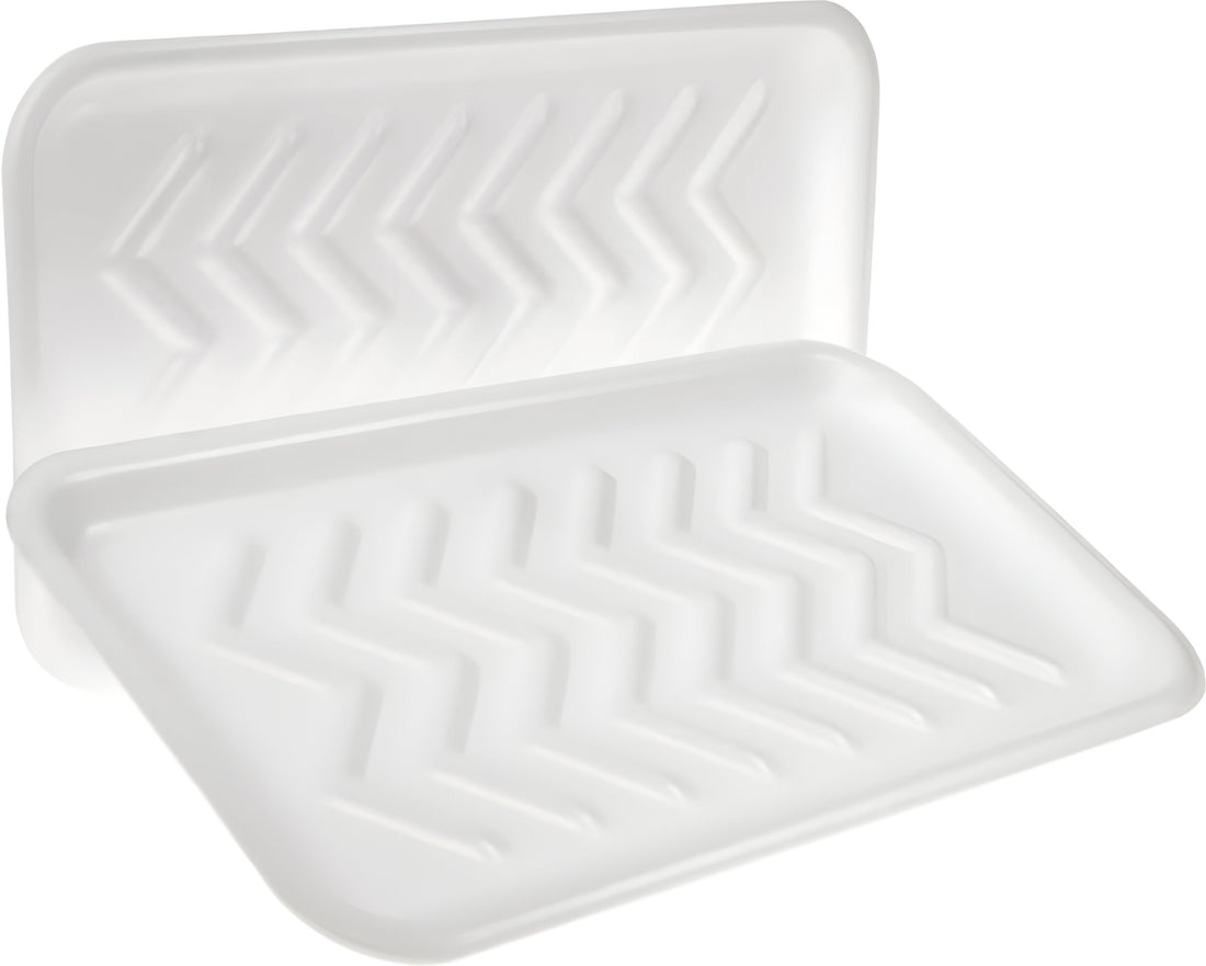 CKF Inc. - 15" x 8" x.63" White Foam 25S Tray, 250/Cs - 88125 (Special Order Item)