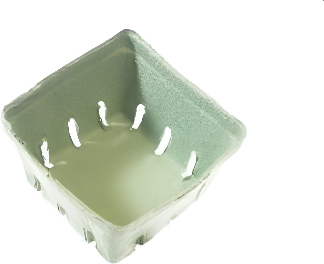 CKF Inc. - 4.2" x 4.2" x 2.8" Pint Berry Basket Green, 500/cs - 44010 (Special Order Item)