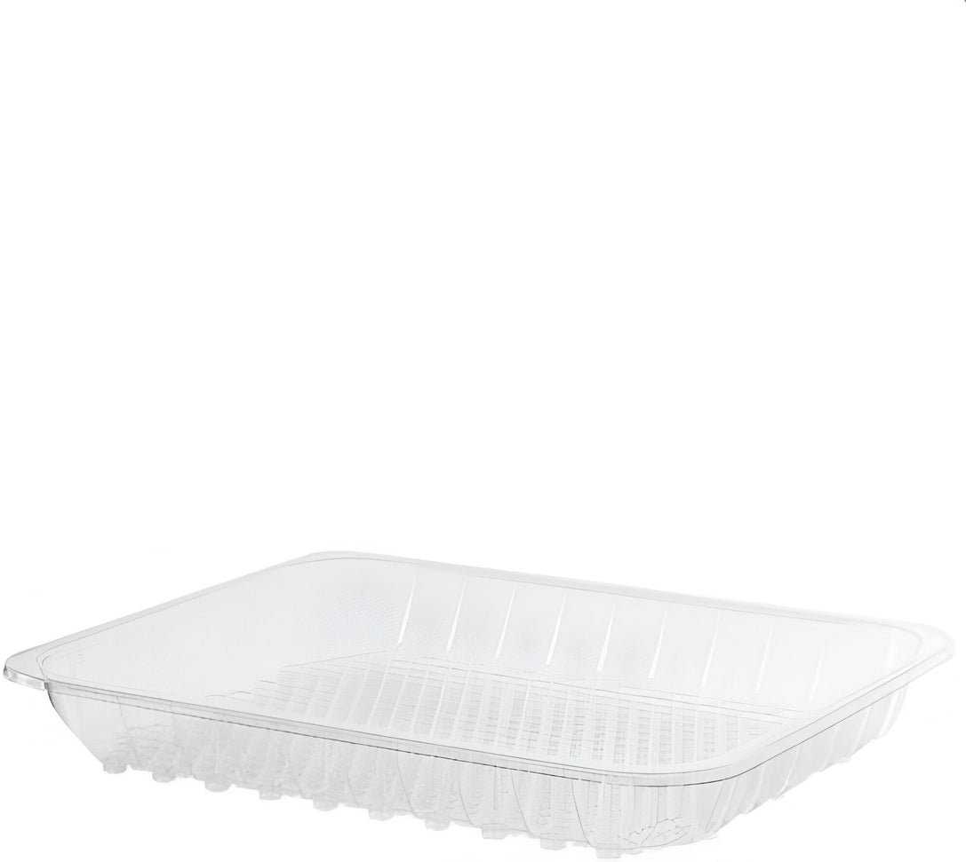 CKF Inc. - 6" x 8.4" x 1.1", #2 Clear RPET Plastic Tray, 560/cs - 86601 (Special Order Item)