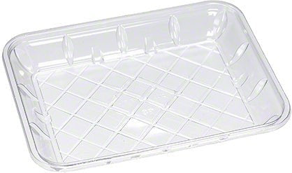 CKF Inc. - 6.81 x 4.4 x 1.8", #8K Clear RPET Plastic Produce Trays, 1000/Cs - 86615 (Special Order Item)