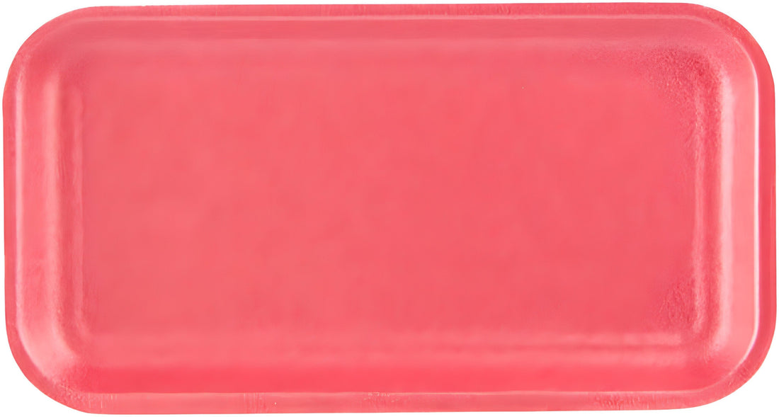 CKF Inc. - 8.25" x 4.5" x 0.5" Dark Rose Pink Foam 17S Tray, 1000/Cs - 88065 (Special Order Item)