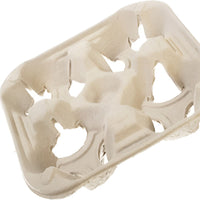 CKF Inc. - 8.25" x 8.25" x 0.625" 4 Cup Carrier Pulp Tray, 360/cs - 21310