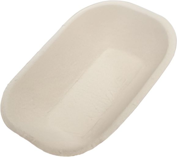 CKF Inc. - 8.4 x 6.3 x 1.6" Savaday #300 Natural Food Pulp/Chip Trays, 500/Cs - 21565
