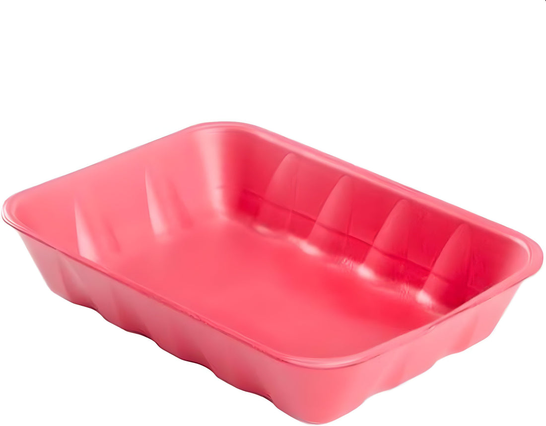 CKF Inc. - 9.3" x 11" x 2" Dark Rose Pink Foam 809P Tray, 200/Cs - 88082 (Special Order Item)