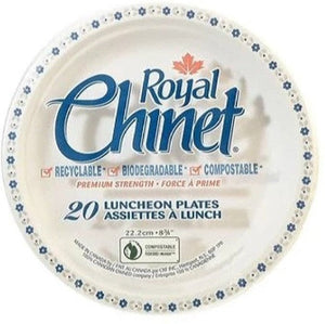 CKF Inc. - Retail 20/pk Sleeves 8.75" Chinet Luncheon Paper Plates, 24pk/cs - 10115