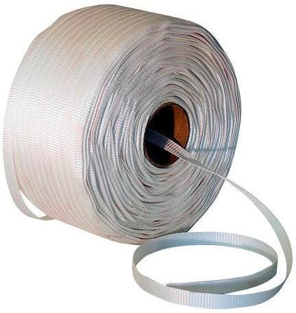 Canada Wide Packaging - 3/4", 1640 Feet White Woven Poly Strapping, 2 Rl/Cs - CWP75HDWATTIM