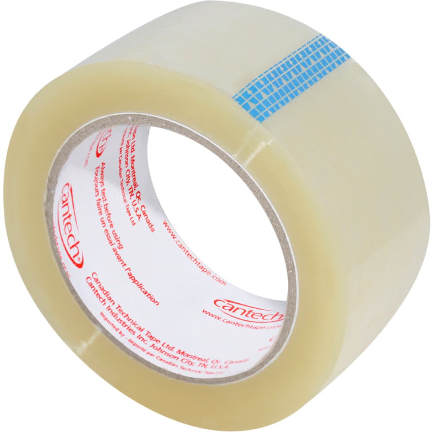 Cantech - 48 mm x 100 m Clear Carton Seal Tape - 025700-48-100