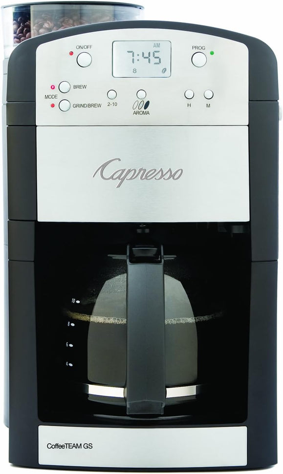 Capresso - CoffeeTEAM GS Black 10-Cup Digital Coffeemaker - 464.05