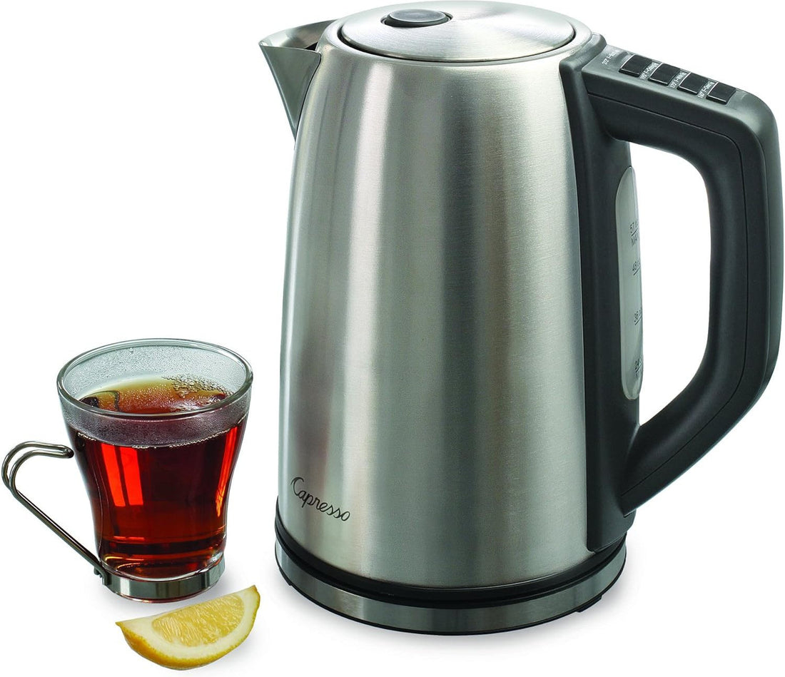 Capresso - H20 Steel Plus 1.7 L Variable Temperature Electric Water Kettle - 278.05