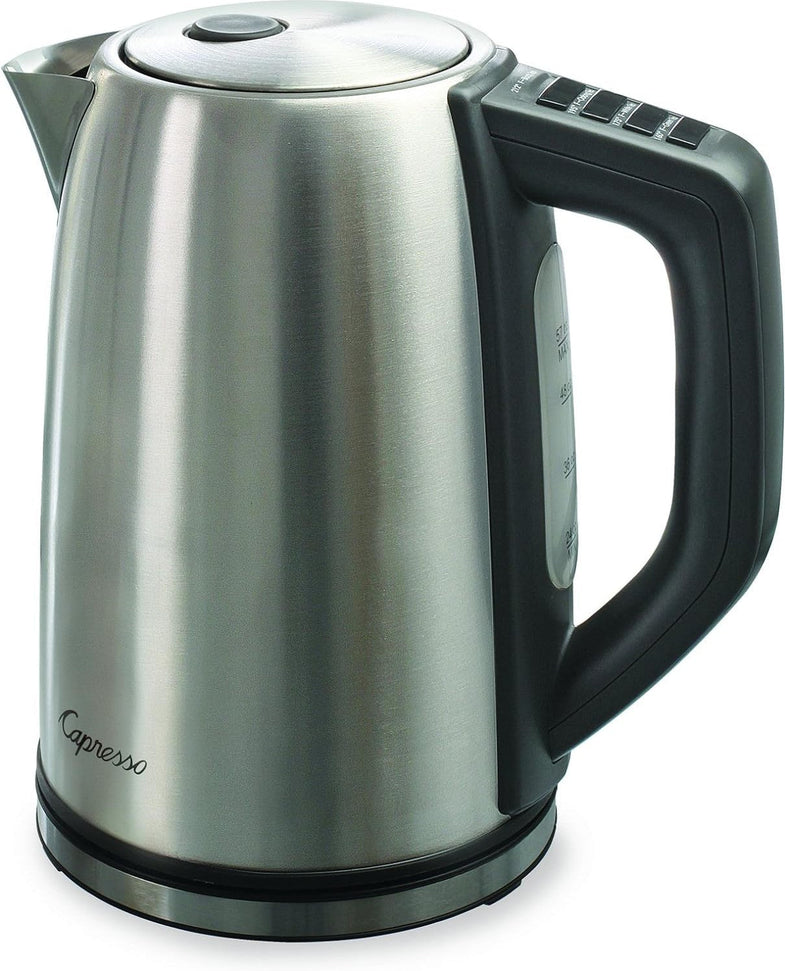 Capresso - H20 Steel Plus 1.7 L Variable Temperature Electric Water Kettle - 278.05