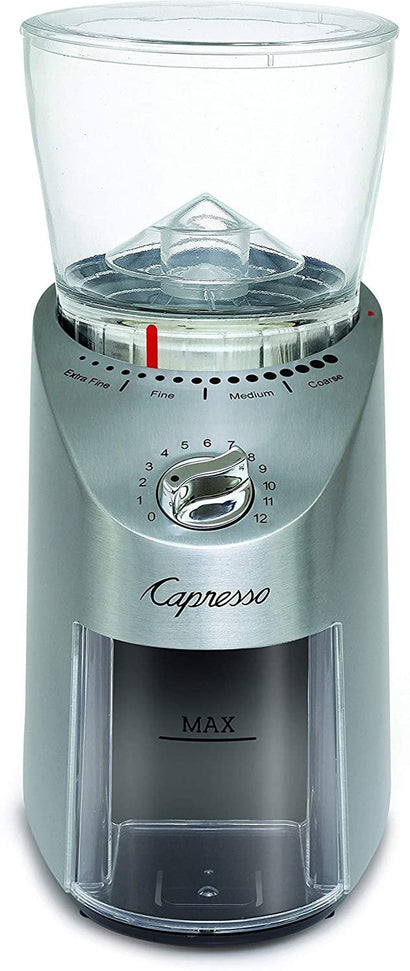 Capresso - Infinity Plus Stainless-Steel Conical Burr & Blade Coffee Grinder - 575.05