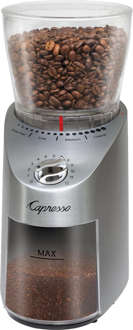 Capresso - Infinity Plus Stainless-Steel Conical Burr & Blade Coffee Grinder - 575.05