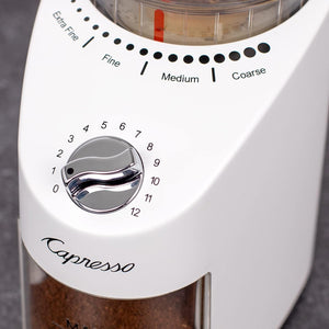 Capresso - Infinity Plus White Conical Burr ABS & Blade Coffee Grinder - 570.02