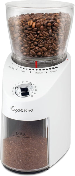 Capresso - Infinity Plus White Conical Burr ABS & Blade Coffee Grinder - 570.02