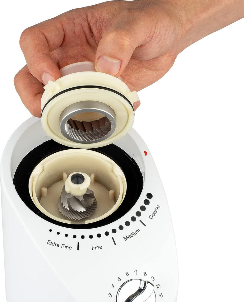 Capresso - Infinity Plus White Conical Burr ABS & Blade Coffee Grinder - 570.02