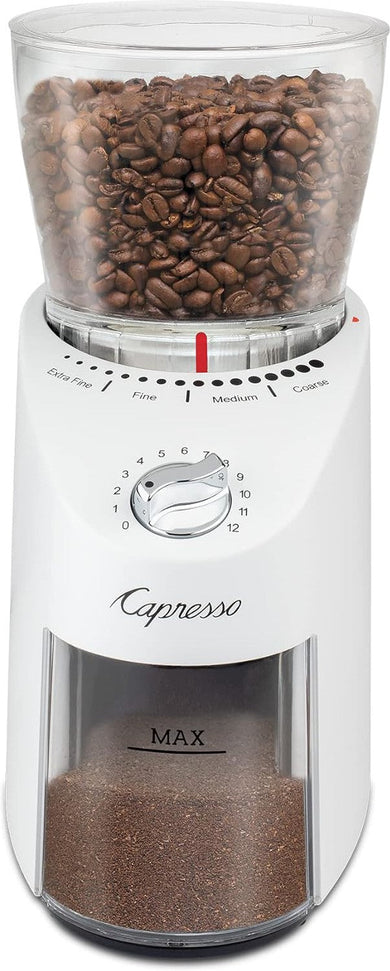 Capresso - Infinity Plus White Conical Burr ABS & Blade Coffee Grinder - 570.02