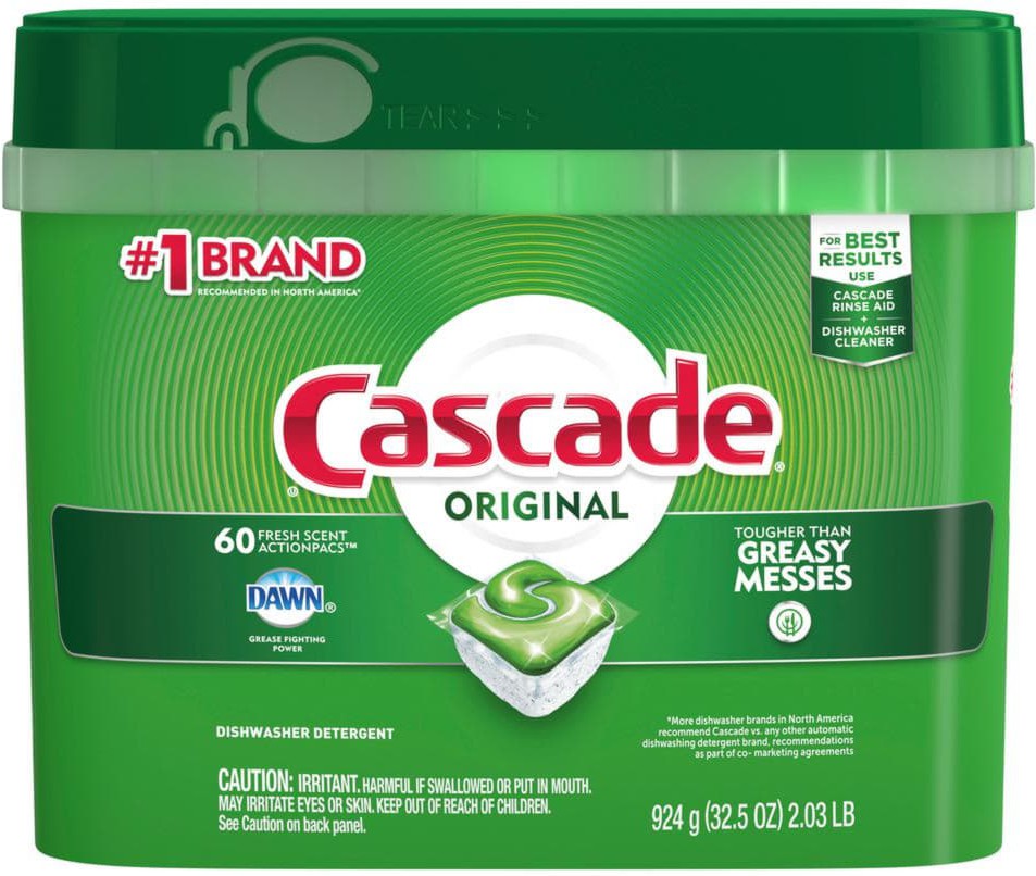 Cascade - Fresh Scent ActionPacs Dishwasher Detergent Pods, 60 Per Case - SOP03024 (SPECIAL ORDER ITEM)