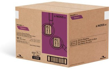 Cascades Tissue Group - 1 Ply Tissue Group Select Dinner Napkins, 3000/Cs - N055