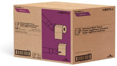 Cascades Tissue Group - 1000 Sheets Classique 1 Ply Toilet Tissue 48 Rl/Cs - B011