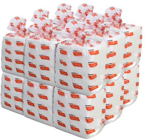 Cascades Tissue Group - 12" x 13" DRC Double Recrepe Heavy Wipers, 16pk/cs - W420