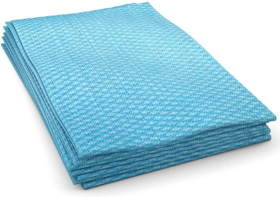 Cascades Tissue Group - 12" x 24" Economy Foodservice Fold Towel Blue Hand Towels, Pack of 200 - W902
