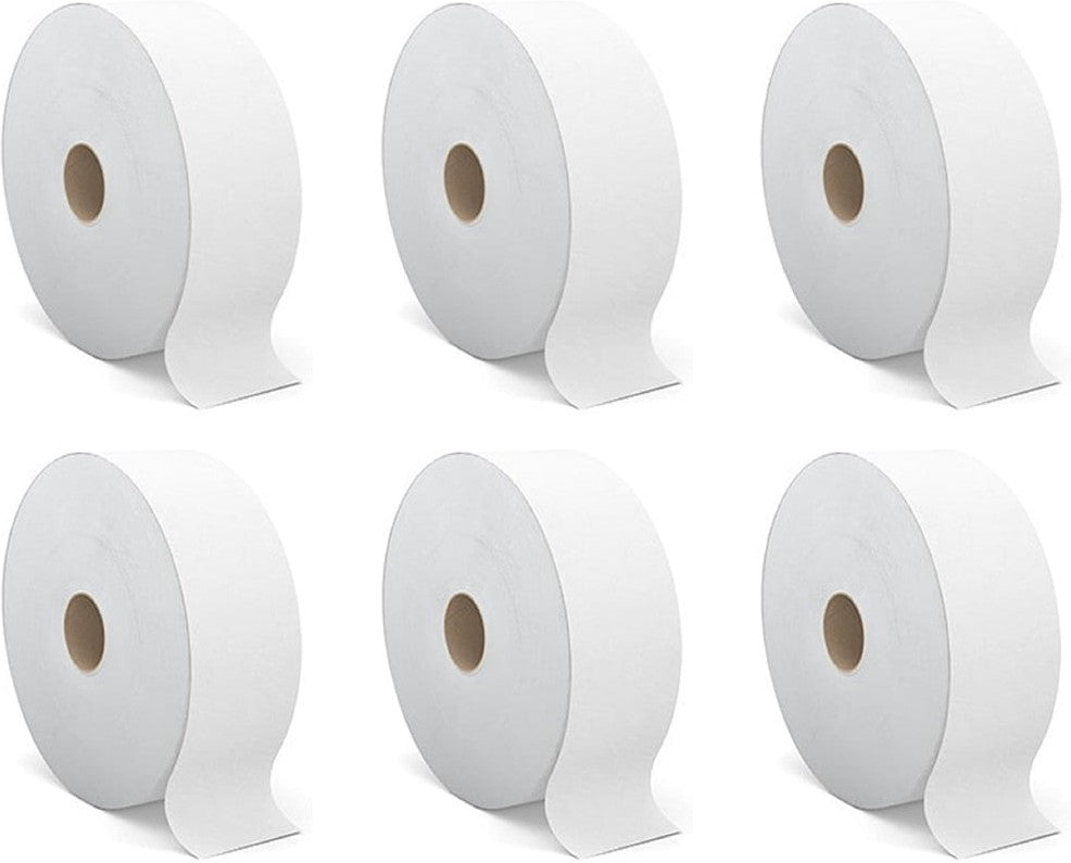 Cascades Tissue Group - 1400 Feet Tandem 2 ply JRT White Toilet Tissue, Pack of 6 - T260