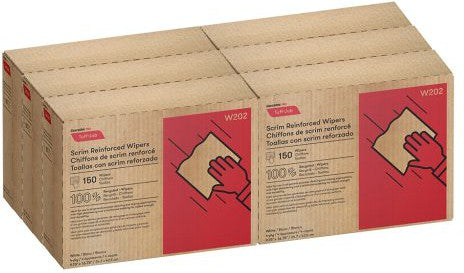 Cascades Tissue Group - 150 Sheets Scrim Reinforced Wipers Pop-up Wipers, Pack of 66 - W202