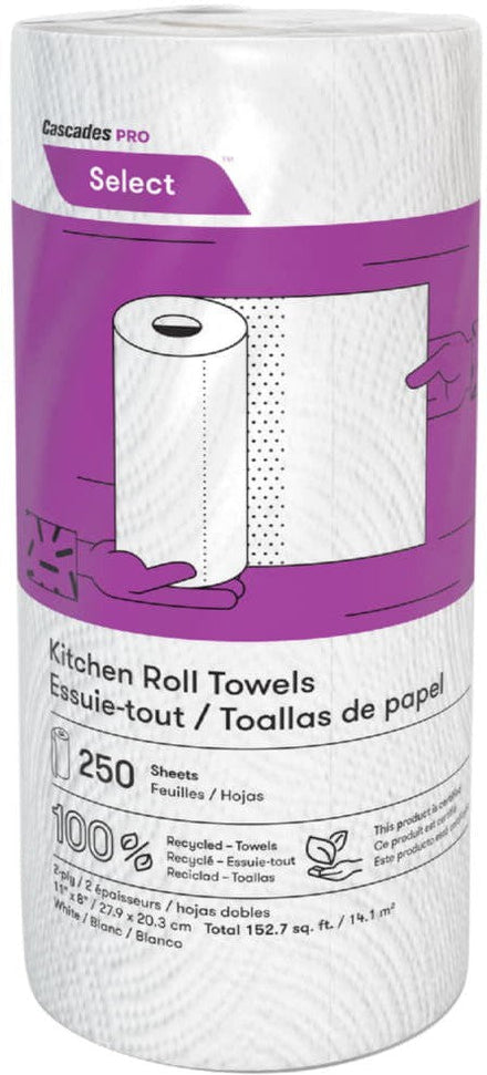 Cascades Tissue Group - 198 Sheets 2 ply Toilet Tissue, 8rl/cs - 77180C1