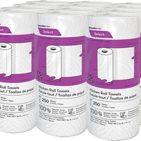 Cascades Tissue Group - 250 Sheets Select 2 Ply Household Hand Towels, 12 Rl/Cs - K250