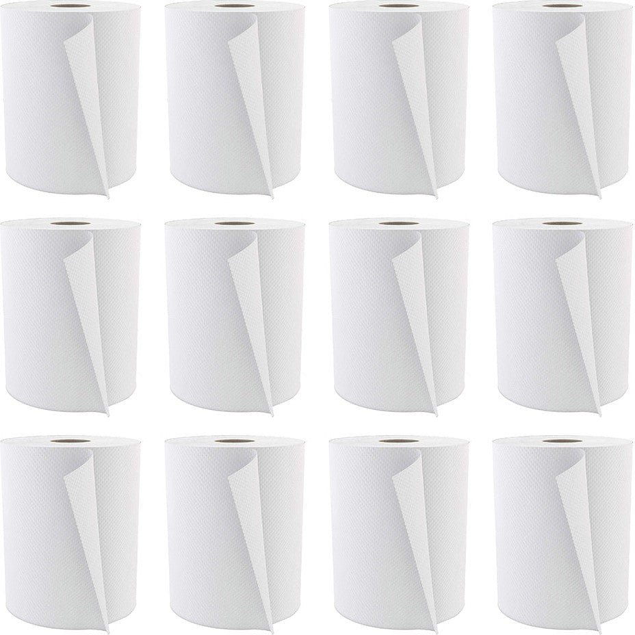 Cascades Tissue Group - 425 Feet Select White Roll Towel, 12/Cs - H240