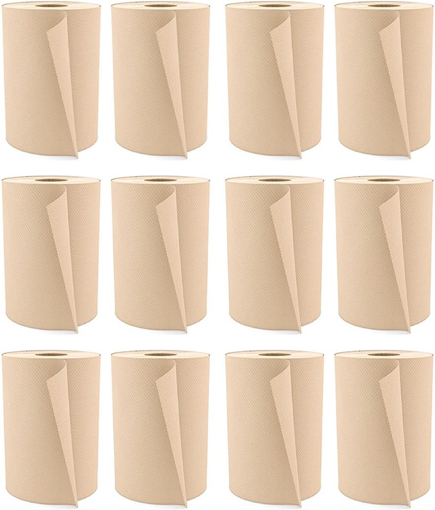 Cascades Tissue Group - 600 Feet Tandem Nano Roll Kraft Hand Towels, 12rl/cs - T335