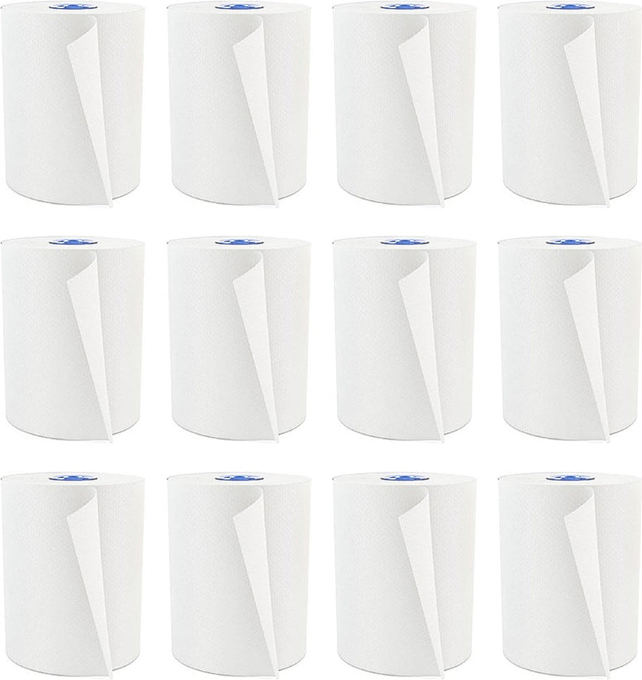 Cascades Tissue Group - 600 Feet Tandem Nano Roll White Hand Towels, 12rl/cs - T330