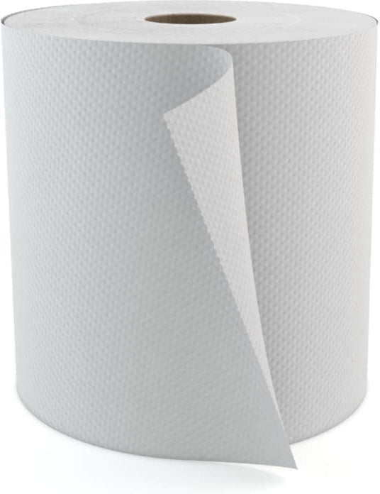 Cascades Tissue Group - 800 Feet Select White Roll Hand Towels, 6 Rl/Cs - H080 (Special Order Item)