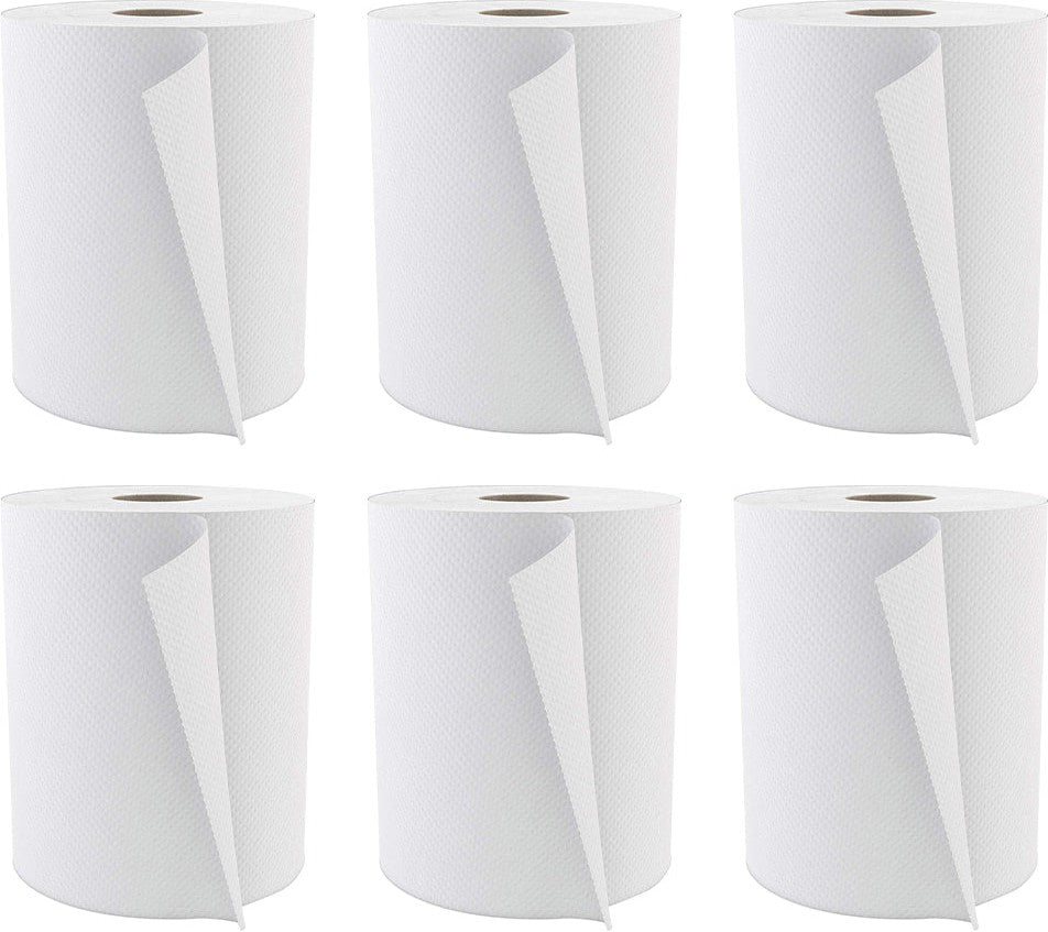 Cascades Tissue Group - 800 Feet Select White Roll Towel, 6rl/cs - H280