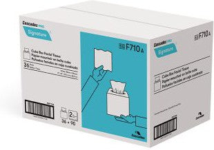 Cascades Tissue Group - 90 Sheets Signature Cube Facial Tissue, 36bx/cs - F710