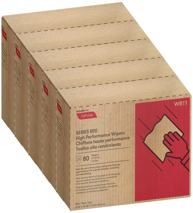 Cascades Tissue Group - 9.75" x 16.75" High Performance Wipers Pop-up, 80/cs - W811