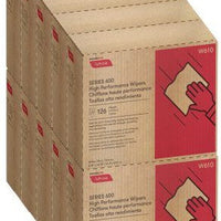 Cascades Tissue Group - 9.75" x 16.75" Tuff Job High Performance Pop-Up Wipers, Pack of 10 - W610