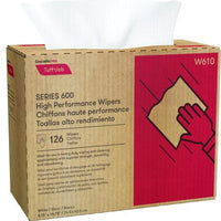 Cascades Tissue Group - 9.75" x 16.75" Tuff Job High Performance Pop-Up Wipers, Pack of 10 - W610