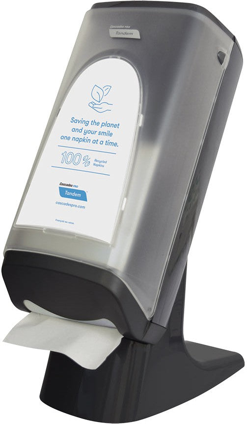 Cascades Tissue Group - Black Stand/Wall Interfold Napkin Dispenser - C440